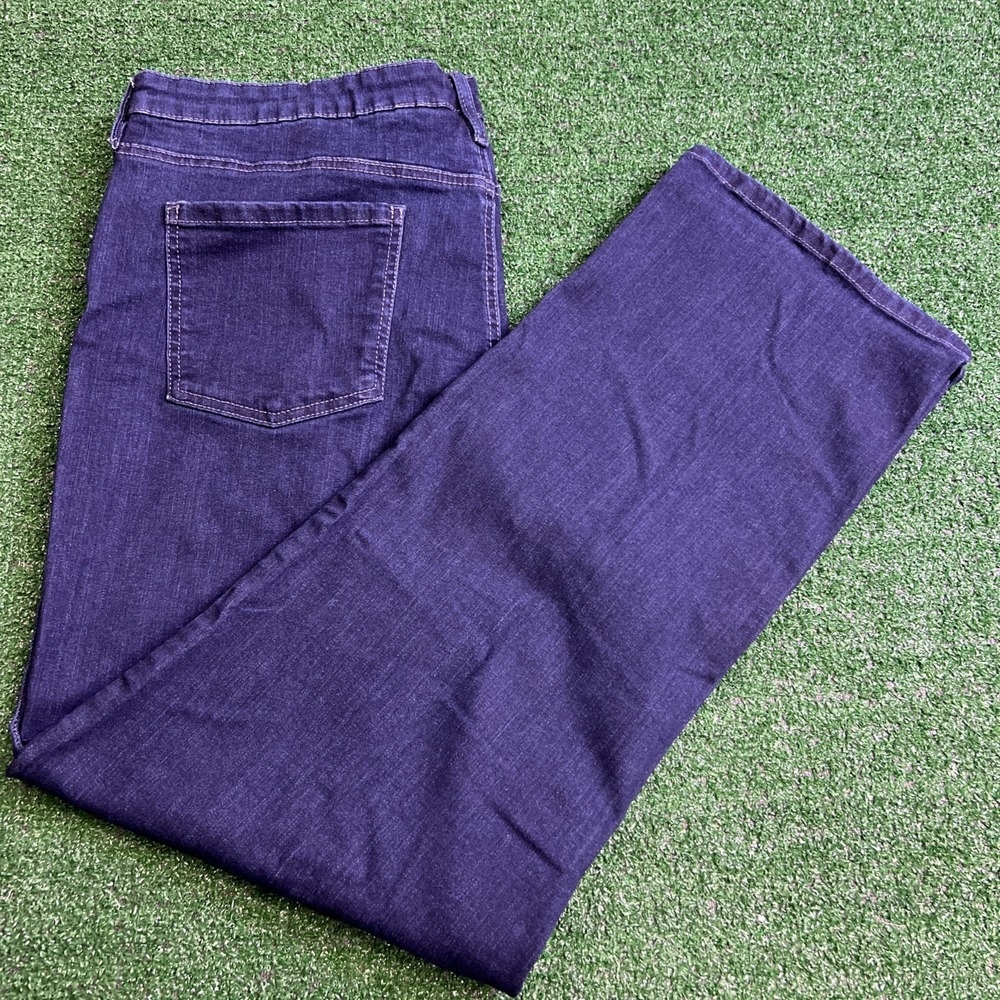 Buffalo David Bitton Jeans Women's Alyssa High Rise Straight Dark Blue Sz 18/38